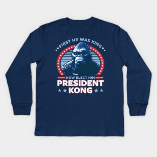 President Kong Kids Long Sleeve T-Shirt